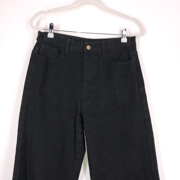 Princess Polly high rise wide leg black jeans - Picture 6 of 7